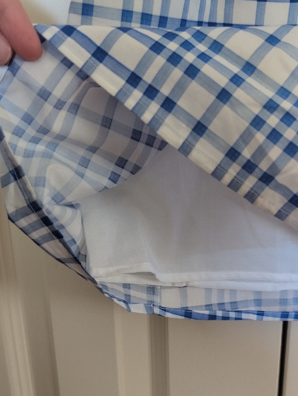 Hill House Azalea Dress in Blue Watercolor Gingham - Picture 6 of 12